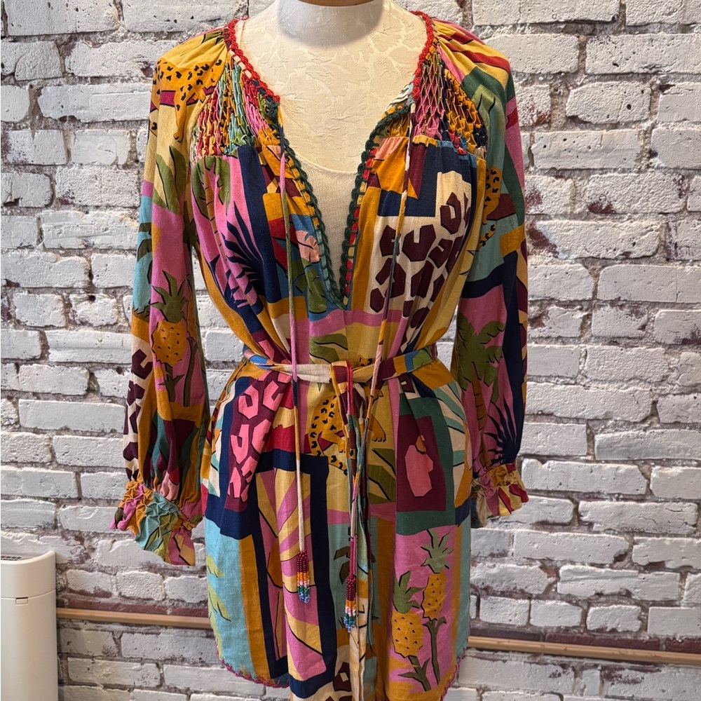 FARM Rio Tropical Patchwork Tunic XS - Picture 4 of 6